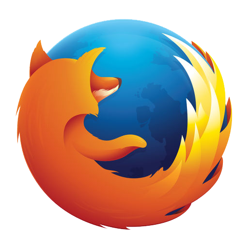 Firefox 标志：一只盘旋在地球上的火狐